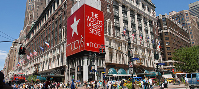 Daily What?! Huge Corner Shopping Bag at Macy's Herald Square